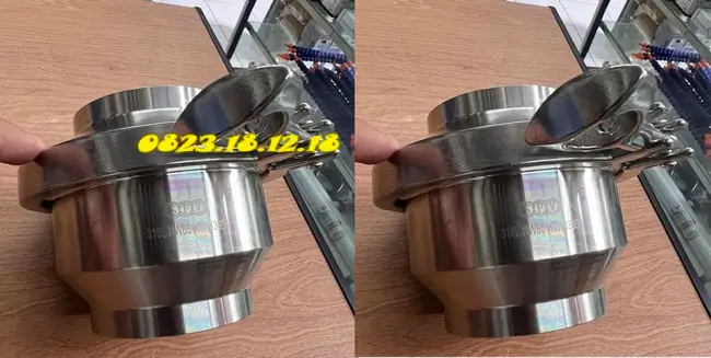Van một chiều vi sinh 17 Van một chiều clamp vi sinh