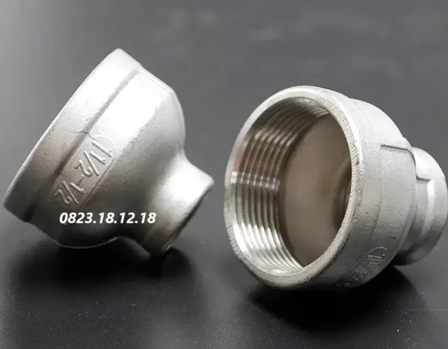 Côn thu ren inox 304
