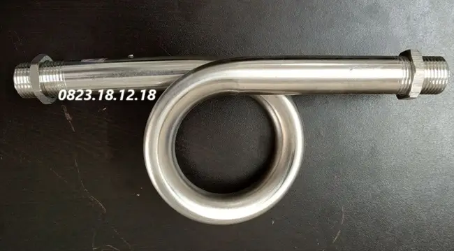 Siphon inox 2 đầu ren ngoài