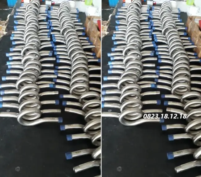 Siphon inox dạng xoắn