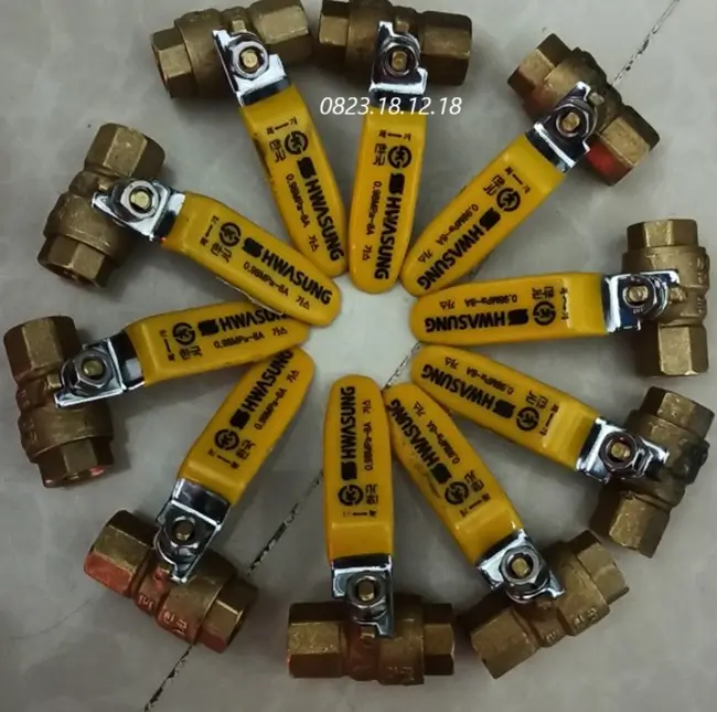 Van bi Hàn Quốc 11 Van bi Hàn Quốc tay gạt