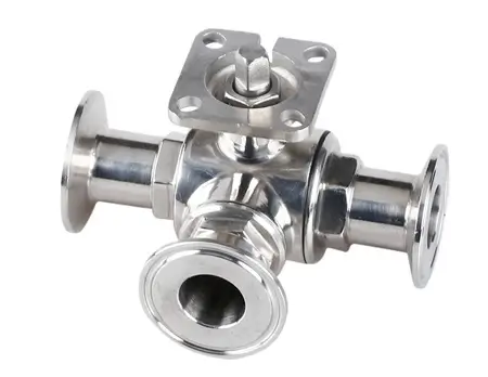 Van bi có tán inox vi sinh 1 Van bi có tán inox vi sinh