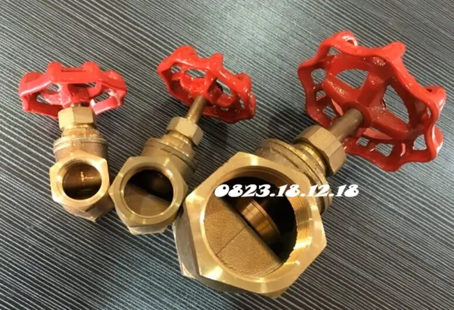 Van cầu đồng 9 Van cầu đồng nối ren