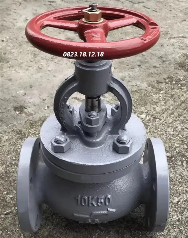 Van cầu gang mặt bích JIS 10K