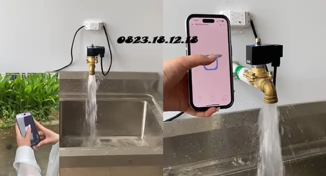 Van điện từ điều khiển qua điện thoại