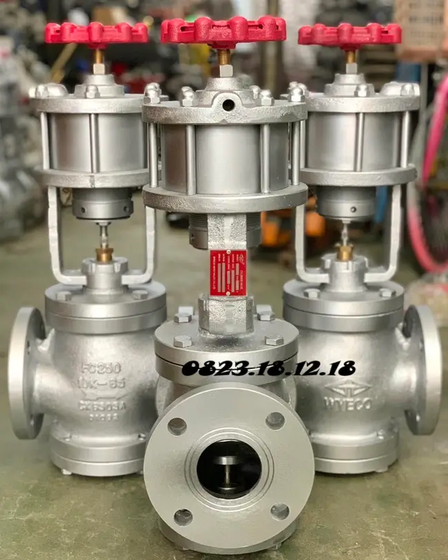 Van dù điều khiển khí nén Wyeco lắp bích