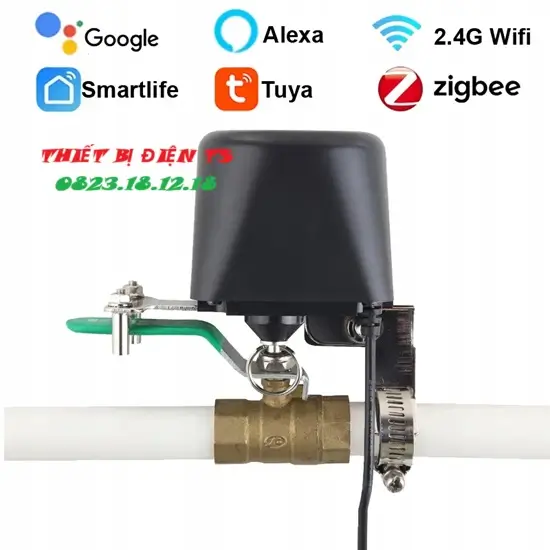 Van khóa nước điều khiển từ xa WiFi 2 Van khóa nước điều khiển từ xa Wifi