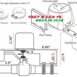 Van khóa nước điều khiển từ xa WiFi 9 Van khóa nước điều khiển từ xa Wifi