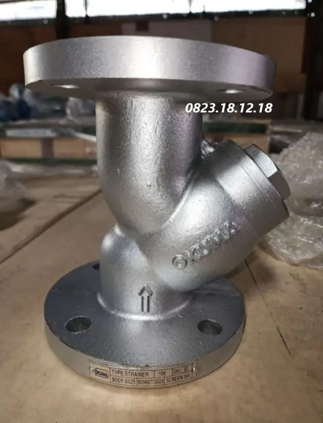 Van lọc Y mặt bích JIS 10K