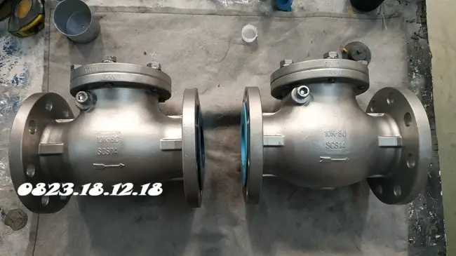 Van một chiều lá lật inox JIS 10K 6 Van một chiều lá lật inox JIS 10K