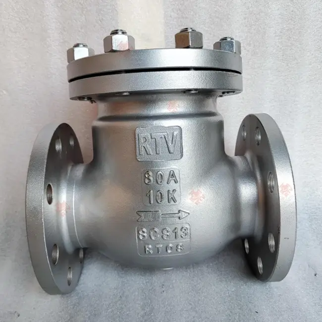Van một chiều lá lật inox JIS 10K 2 Van một chiều lá lật inox JIS 10K