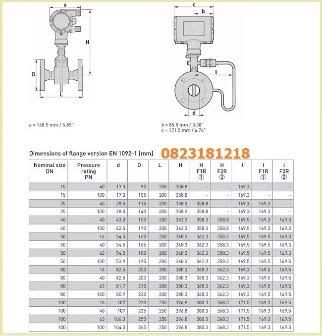 Catalogue đồng hồ đo lưu lượng nước điện tử