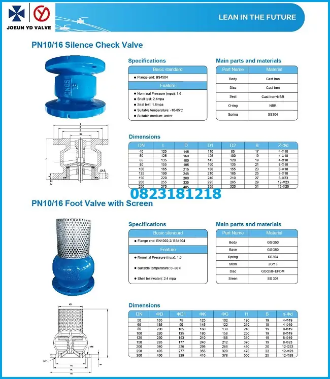 Catalogue rọ bơm Hàn Quốc