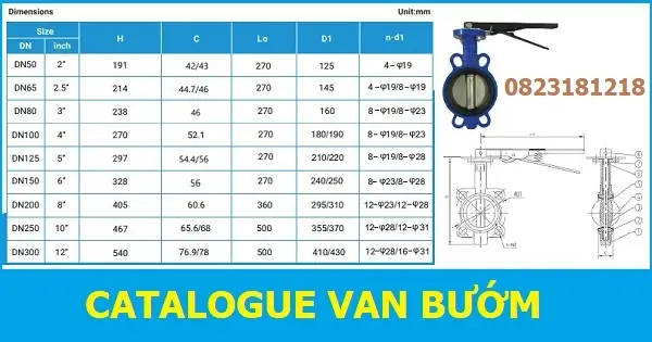 Catalogue van bướm