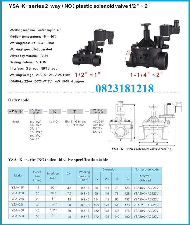 Catalogue van điện từ 15 Catalogue van điện từ nhựa