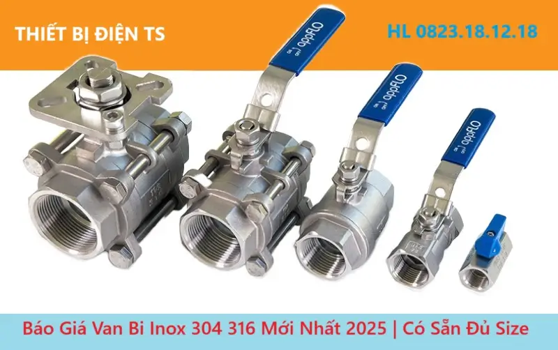 Báo Giá Van Bi Inox 304 316 Mới Nhất 2025