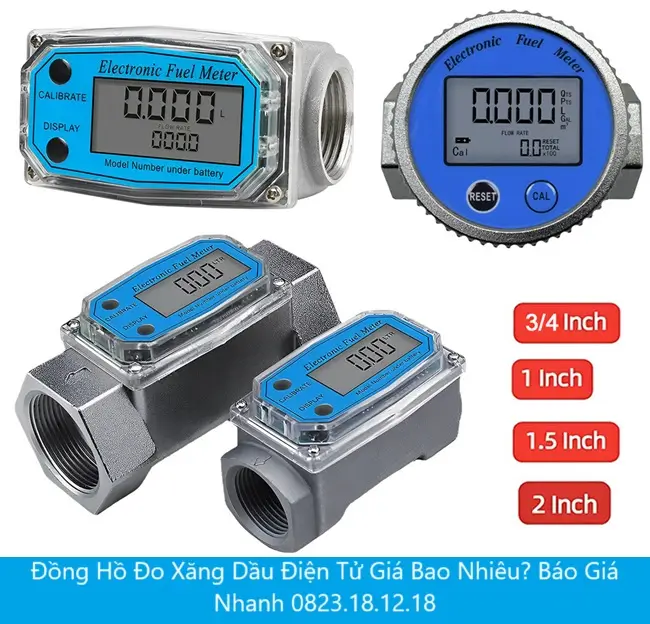 Đồng hồ đo xăng dầu điện tử giá bao nhiêu
