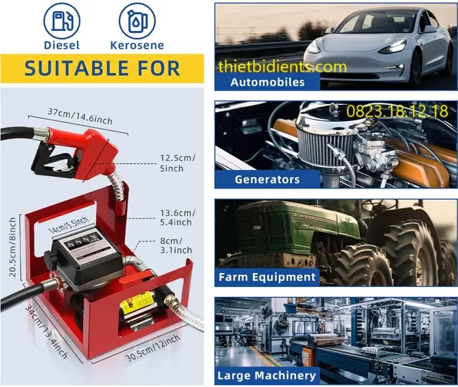 Ứng dụng bộ kit bơm xăng dầu