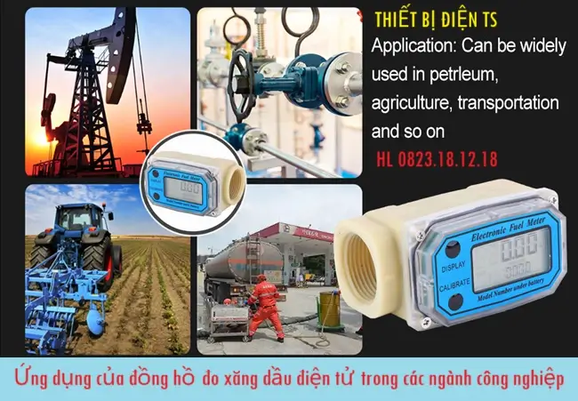 Ứng dụng của đồng hồ đo xăng dầu điện tử trong các ngành công nghiệp