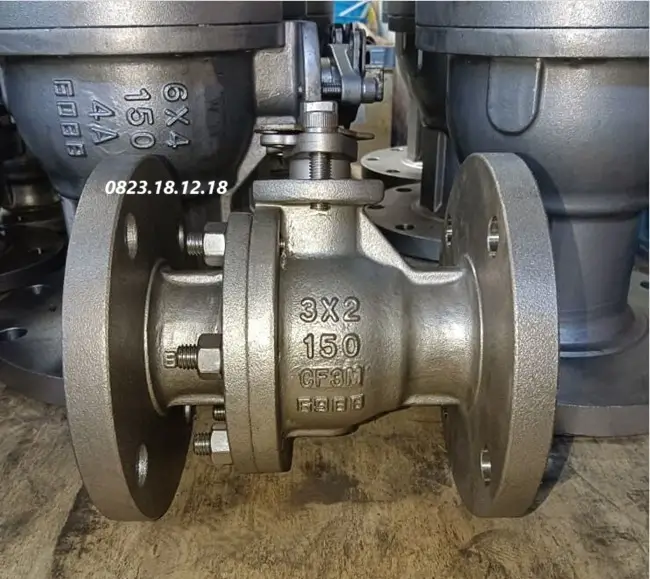 Van bi inox mặt bích ANSI