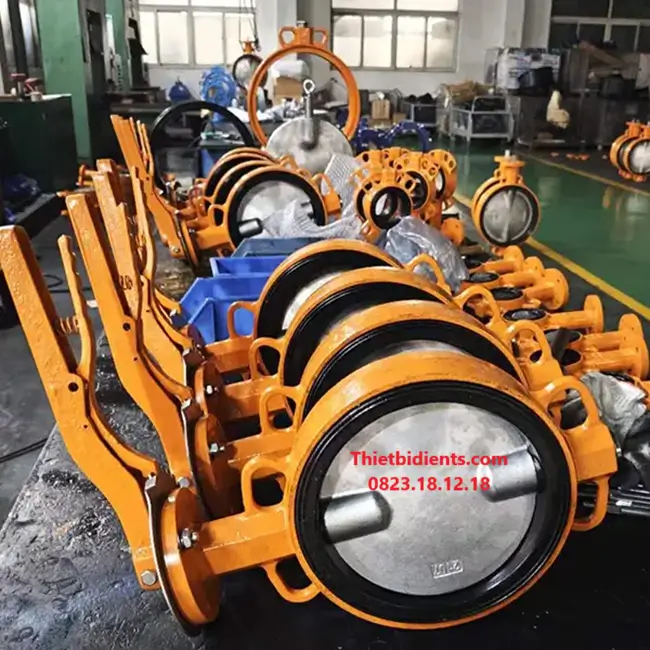 Van Bướm Công Nghiệp Chính Hãng | Gang, Inox, Điều Khiển tự động 16 Van bướm tay gạt công nghiệp chính hãng