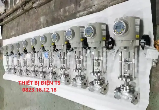 Van cầu inox 304 316 điều khiển điện