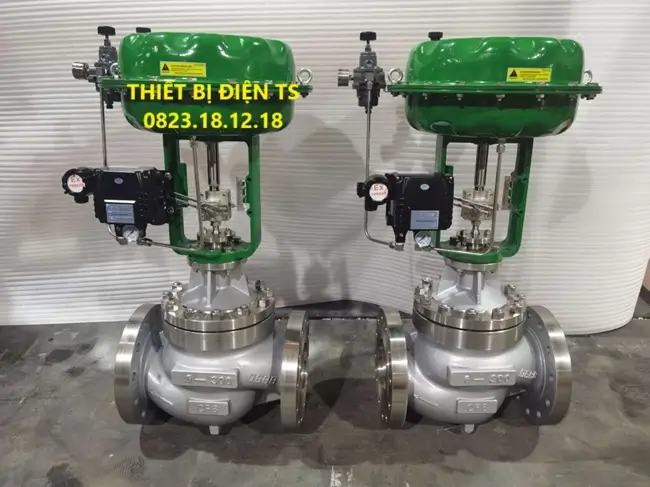 Van cầu inox 304 316 điều khiển khí nén
