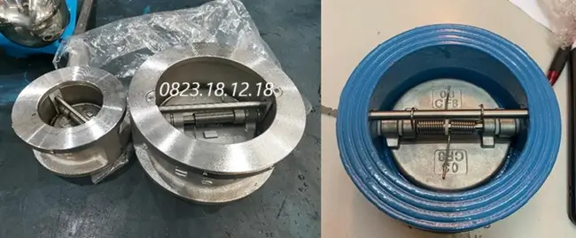 Van một chiều inox - gang cánh bướm