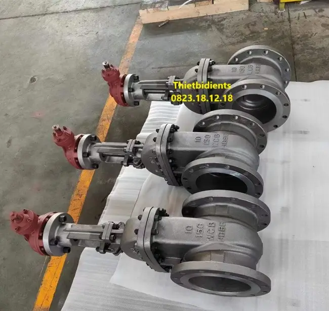 Van cổng thép mặt bích