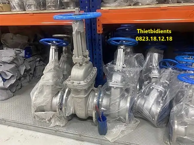 Van cổng ty nổi Inox