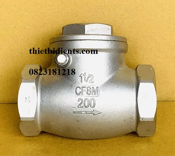 Van một chiều nối ren 8 Van một chiều inox nối ren