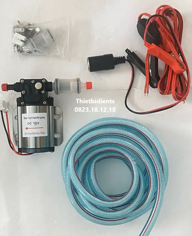 Bộ kit bơm xăng dầu mini dùng điện 12V