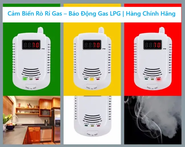 Cảm Biến Rò Rỉ Gas – Báo Động Gas LPG | Hàng Chính Hãng 7 Cảm Biến Rò Rỉ Gas