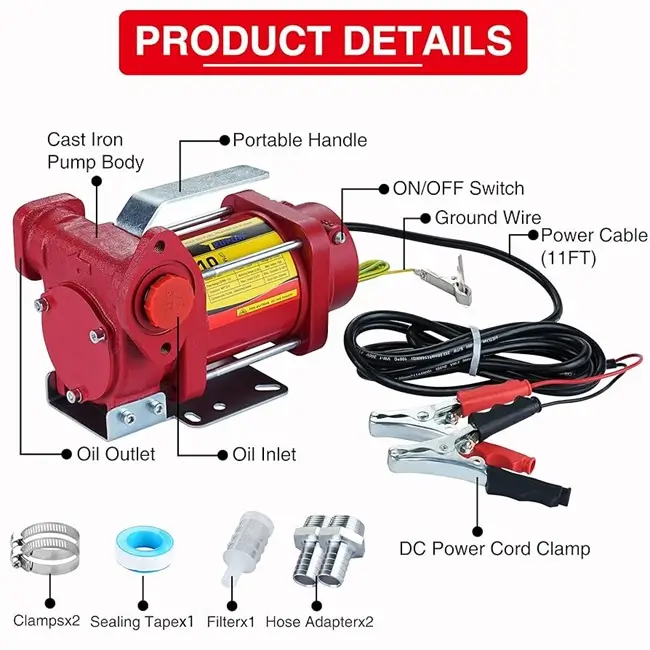 Cách Lắp Bộ Kit Bơm Xăng Dầu Mini | Ứng Dụng Nhanh – Hiệu Quả 6 Cấu tạo của bộ kit bơm xăng dầu mini