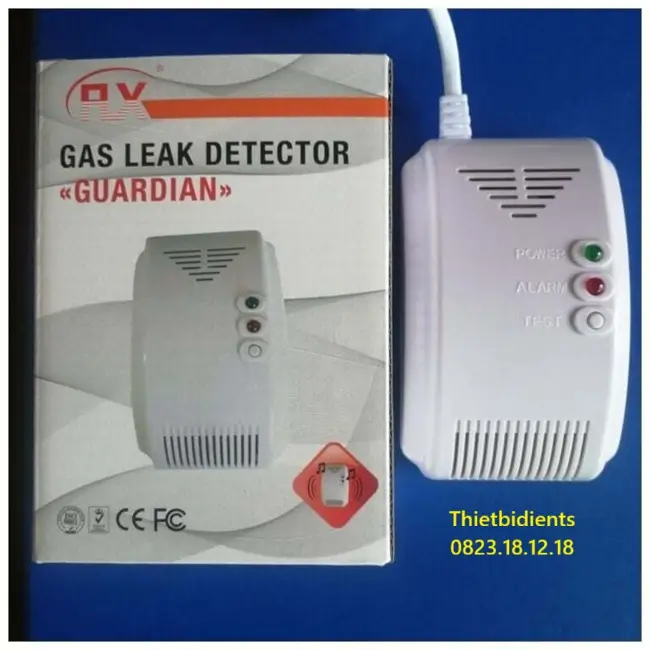 Đầu báo gas dân dụng có còi báo