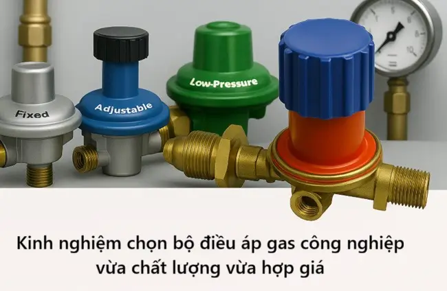 Kinh nghiệm chọn bộ điều áp gas công nghiệp vừa chất lượng vừa hợp giá