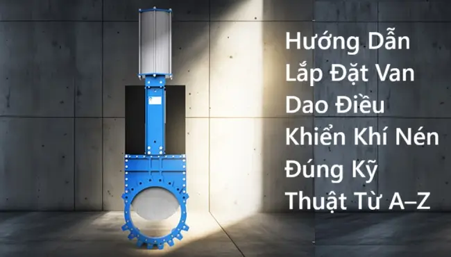 Hướng Dẫn Lắp Đặt Van Dao Điều Khiển Khí Nén Đúng Kỹ Thuật Từ A–Z