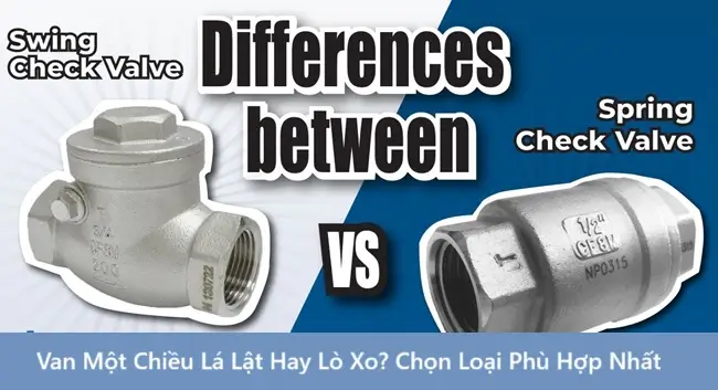 Van Một Chiều Lá Lật Hay Lò Xo