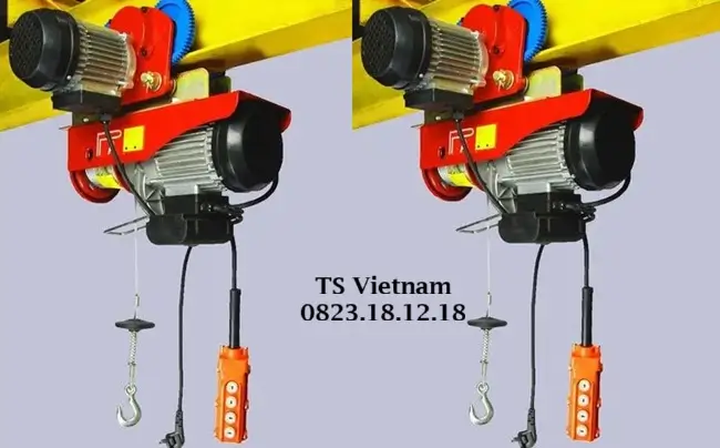 Bộ tời điện kèm rùa di động 8 Bộ tời điện kèm rùa di động tải trọng 1500kg