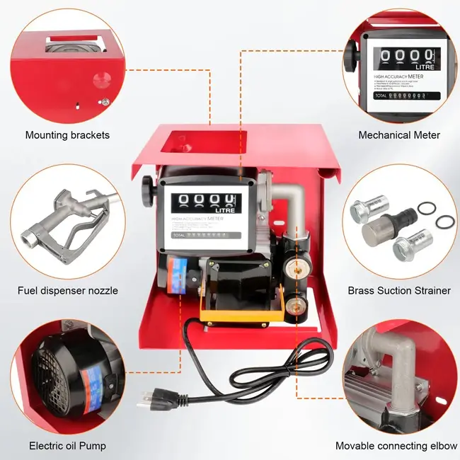 Kit bơm xăng dầu tự động 12V 3 Cấu tạo của kit bơm 12V
