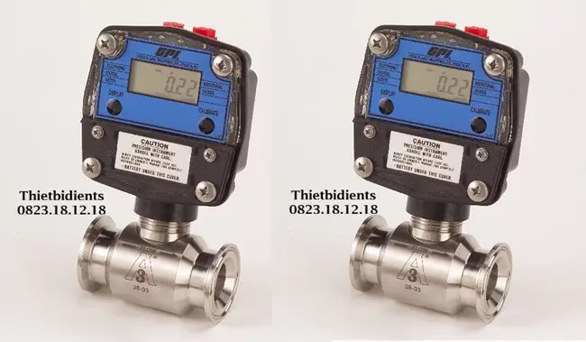 Đồng hồ đo lưu lượng dầu dạng Tuabin 5 Đồng hồ đo lưu lượng dầu tuabin thân thép