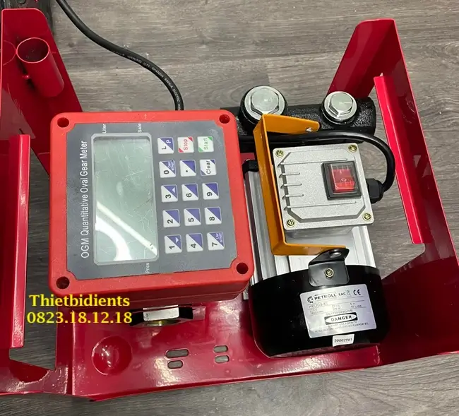 Kit bơm xăng dầu tự động 12V 5 Kit bơm xăng dầu 12V đồng hồ điện tử