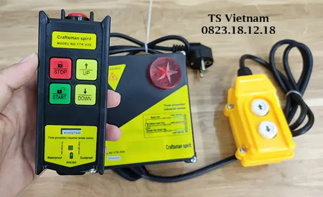 Tay cầm điều khiển tời điện