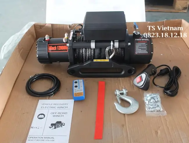 Tời điện điều khiển từ xa 7 Tời điện điều khiển từ xa 1000kg