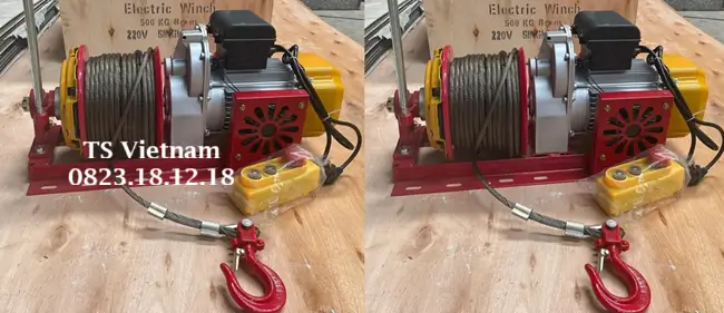 Tời điện điều khiển từ xa 5 Tời điện điều khiển từ xa 500kg
