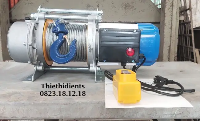 Tời điện mặt đất 5 Tời điện mặt đất 400kg
