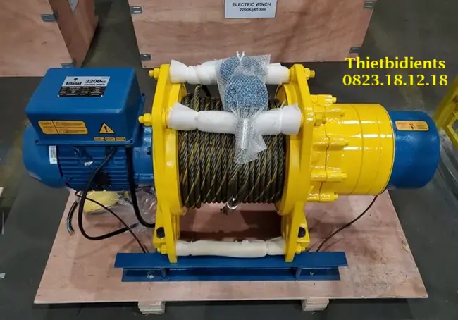 Tời điện mặt đất 6 Tời điện mặt đất 600kg