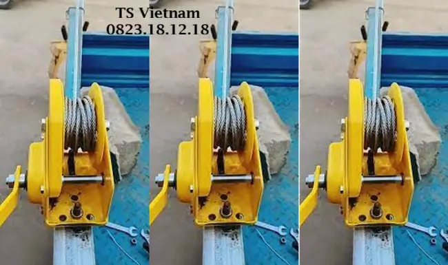 Tời quay tay tự hãm 9 Ứng dụng của tời quay tay tự hãm