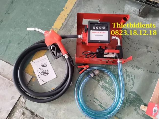 Bộ bơm dầu nhớt 7 Bộ bơm dầu nhớt tích hợp đồng hồ điện tử