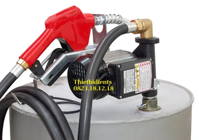 Bộ bơm xăng dầu cho thùng phuy 5 Bộ bơm xăng dầu cho thùng phuy 220V